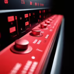 a closeup photo of a control panel