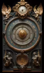 this clock is very intricate and shows the time