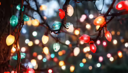 a tree with lots of different lights on it