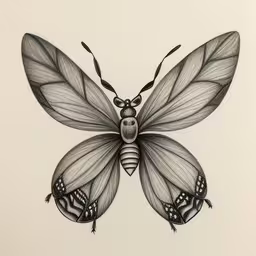 a black and white drawing of a butterfly,a black and white drawing of a butterfly with very detailed wings
