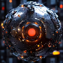 an artistic closeup photograph of a large object