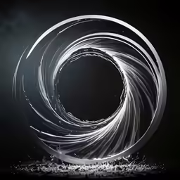 an abstract photograph of a circular object