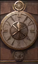 this clock shows the time is 11 00 with roman numerals