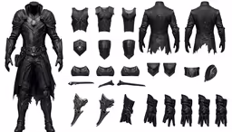 an assortment of different types of armor