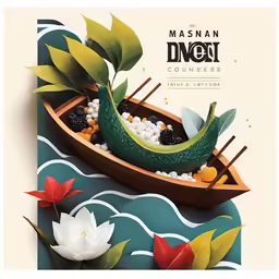 an illustrated poster that says masanan dnt