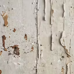 peeling paint and peeling, chipped white paper