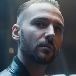 a bearded man with a goatee and a beard
