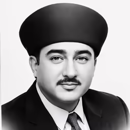 a black and white portrait of a man wearing a top hat