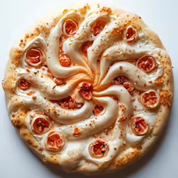 a pizza covered in cheese with meat and pepper