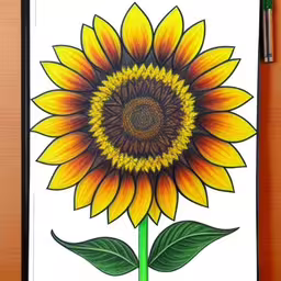 the large yellow and orange sunflower is very vibrant,a sunflower with yellow center surrounded by green leaves