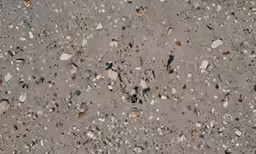 a view of a sandy and sandy beach with rocks