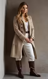 a beautiful young blonde woman wearing boots
