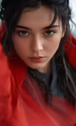 a young girl posing for a photograph