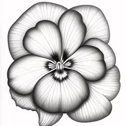 an ink drawing of a flower by artist jane kohle,a black and white flower with leaves