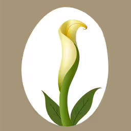 a large yellow flower is in a circular area