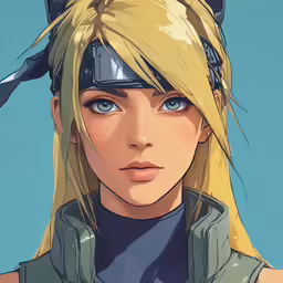 a blonde female character from a video game