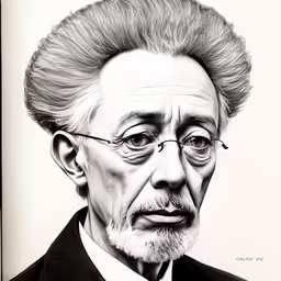 an older man with glasses and a suit