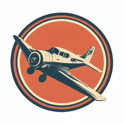 a small propeller plane flying through a circle