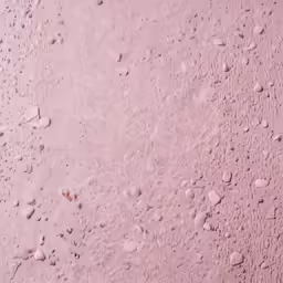 a pink dirt textured background that includes drops of water