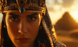 a beautiful young woman wearing an ancient costume