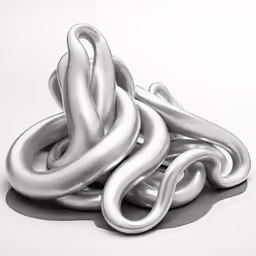 a group of metal objects that are on top of each other