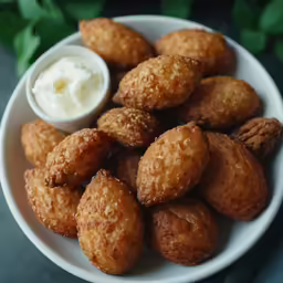 a close up of a plate of food with a spoon