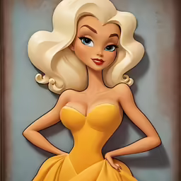 the character aurora from disney is a blonde haired woman