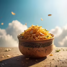 some food in a bowl on a table