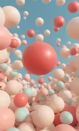 a photo of balloons in the air