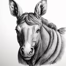 a drawing of a horse with the word, my horse is my brother