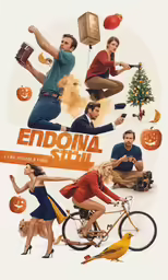 a movie poster with a series of photos and words