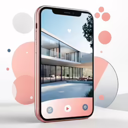 an iphone with a virtual home on the display