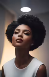 an image of a woman with a afro