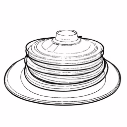 an illustration of stacked plates sitting on top of each other
