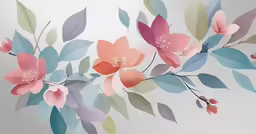 there is some pink flowers with green leaves on it