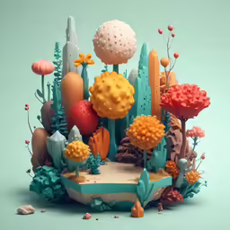 an image of a strange art scene