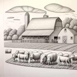 a picture that has a bunch of animals in it