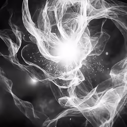 the light emitting from the space is shown