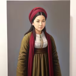 an illustration of a woman in renaissance costume