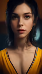 there is an image of a woman with eyes closed