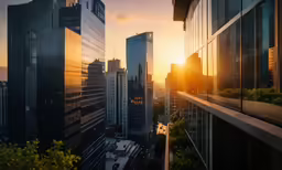an image of a view from the balcony of a skyscraper