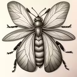 a black and white photo with moths on it,a very pretty drawing of a bug