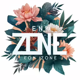 the words zeng on top of flowers
