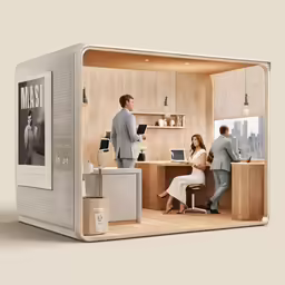 an office has two people in it