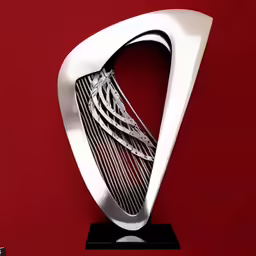 this is an artistic sculpture, possibly in a shape of a large spiral