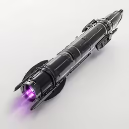 a small model rocket that is glowing up