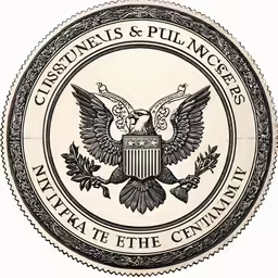 an old seal that has been drawn into the seal for president u s s a and the