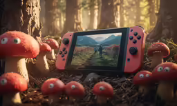a nintendo wii game with eyes on its screen