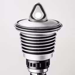a light that is on a white table