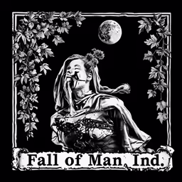 the man holding a plant, has his face hidden by leaves